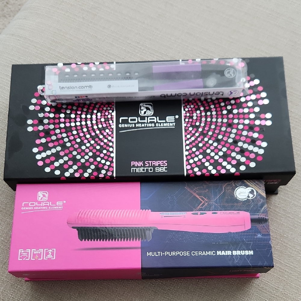 Pink Multi-Purpose Ceramic Hair Brush